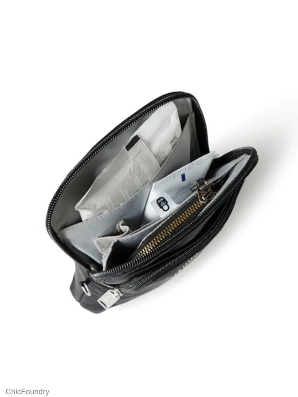 RFID-Blocking Slash-Resistant Anti-Theft Crossbody Bag with Locking Zippers